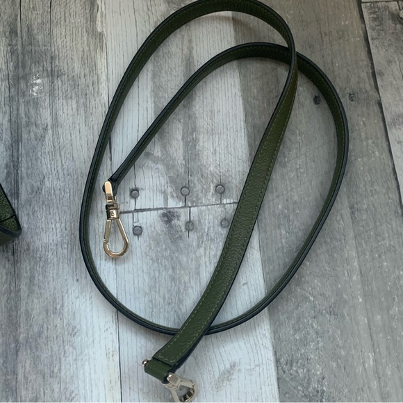 Kate Spade Rowe Small Top Zip Satchel Pebbled Leather in Enchanted Green - 1566 - Picture 11 of 11